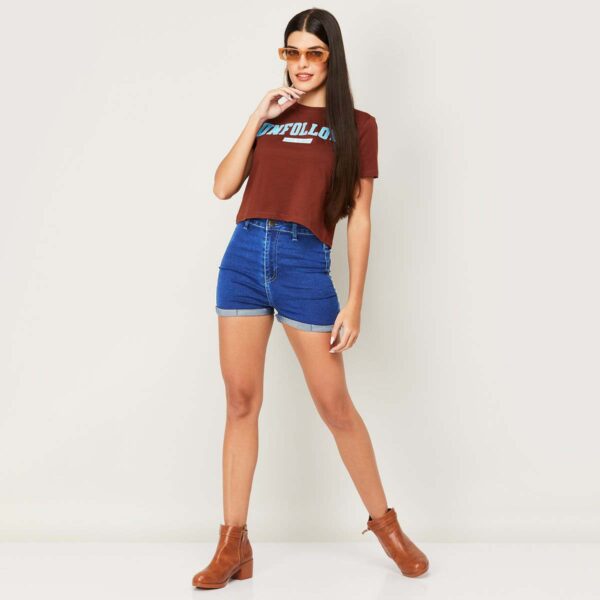 Womens High Waisted Denim Shorts
