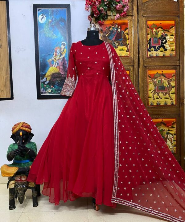 designer anarkali gown