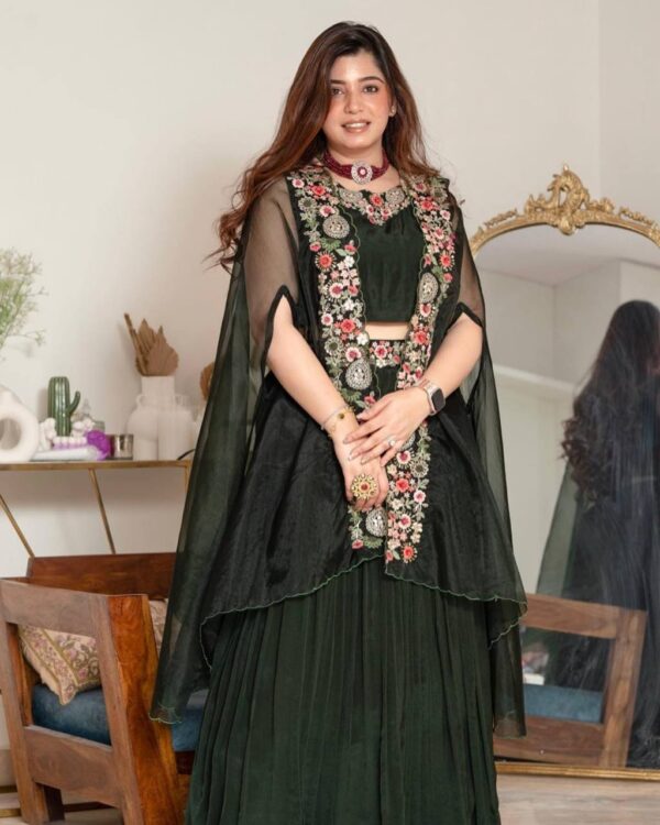 lahenga choli with strug