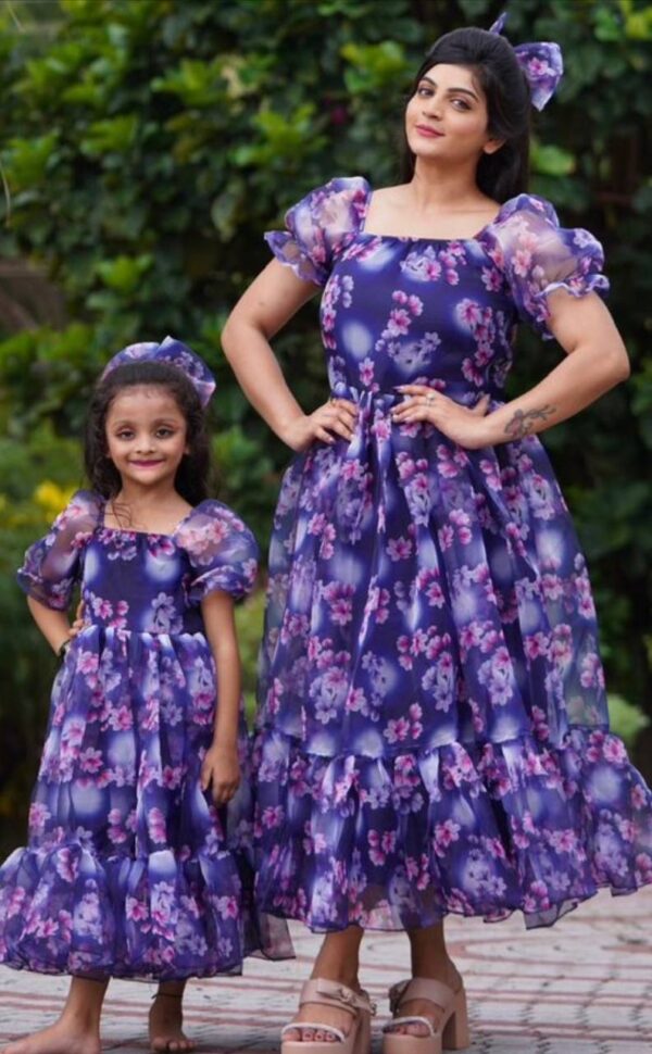 Gown for mother and daughter