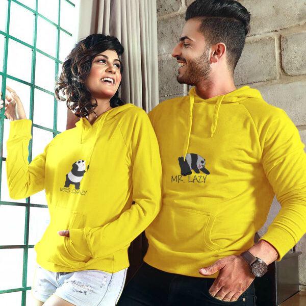 Couple Hoodies - Mr Lazy and Miss Crazy