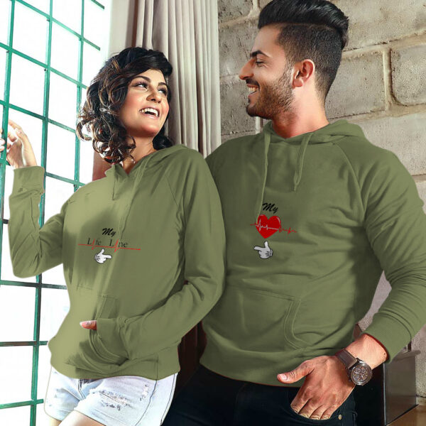 Couple Hoodies - My Life Line