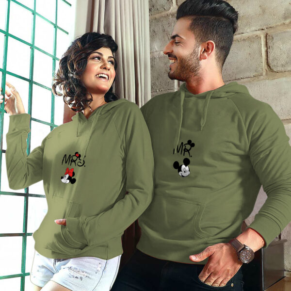 Couple Hoodies - Mr and Mrs Mickey