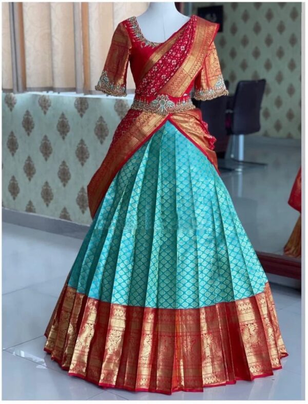Silk Zari Lehenga Blouse