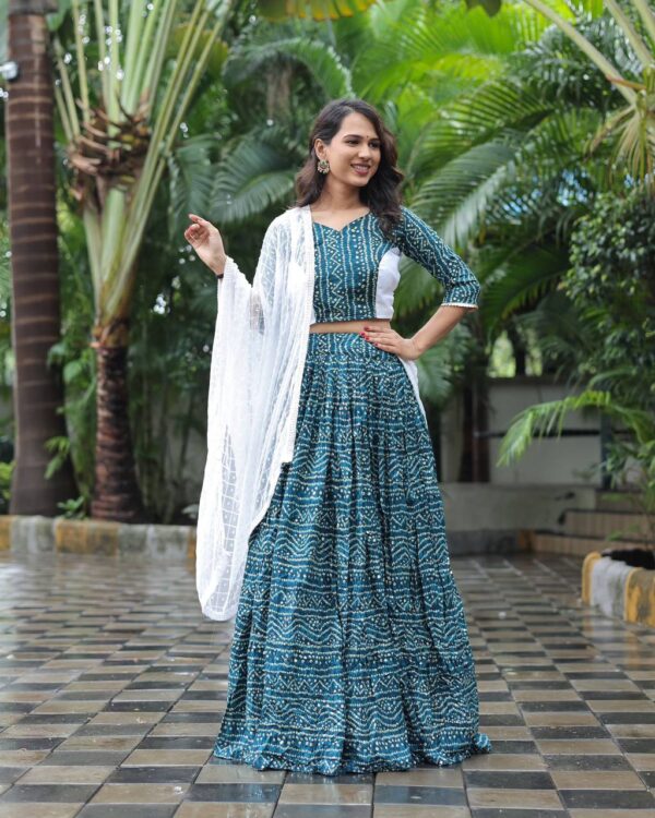 Printed lehenga choli for girl